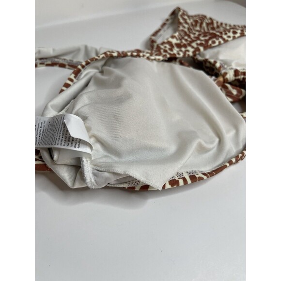 Old Navy Women’s  O-Ring Bikini Swim Top Large Padded Strap Giraffe Print - Picture 8 of 8